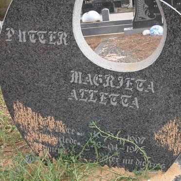 PUTTER Magrieta Alletta 1907-1975