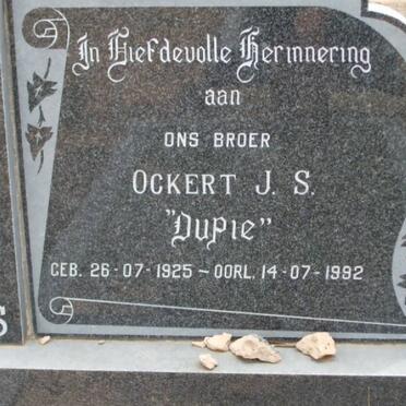 PLESSIS Okkert J.S., du 1925-1992