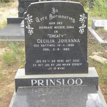 PRINSLOO Cecilia nee HATTINGH 1898-1982