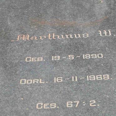 PRETORIUS Marthinus W. 1890-1968