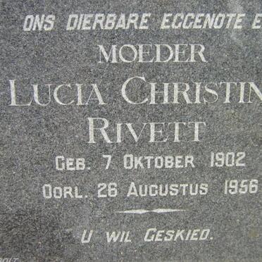 RIVETT Lucia Christina 1902-1956