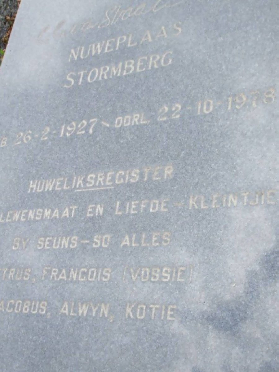 STRATEN , van 1927-1978
