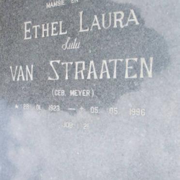 STRAATEN Ethel Laura, van nee MEYER 1923-1996