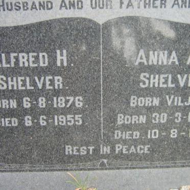 SHELVER Alfred H. 1876-1955 &amp; Anna A.S. VILJOEN 1885-1976