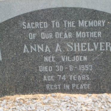 SHELVER Anna A. nee VILJOEN -1953