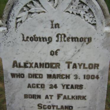 TAYLOR Alexander -1904