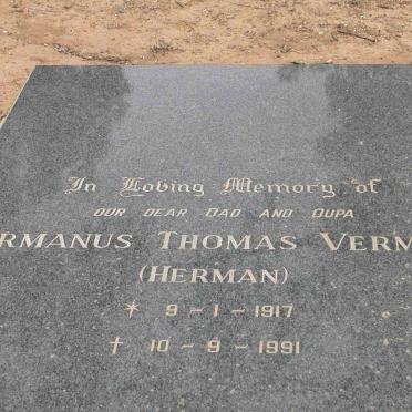 VERMAAK Hermanus Thomas 1917-1991