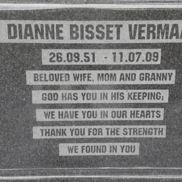 VERMAAK Dianne Bisset 1951-2009