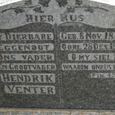VENTER Hendrik 1876-1945
