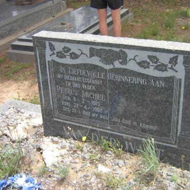 WALT Petrus Michiel, van der 1915-1962