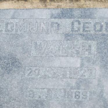 WALSH Edmund George 1927-1989