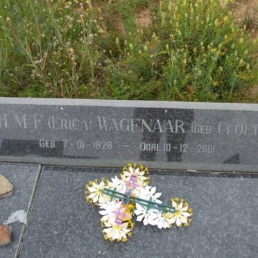 WAGENAAR H.M.F. nee CLOETE 1928-2001