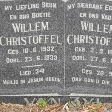 ZYL Willem Christoffel, van 1897-1933 :: VAN ZYL Willem Christoffel 1932-1933