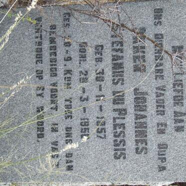 PLESSIS Okker Johannes Stefanus, du 1857-195?