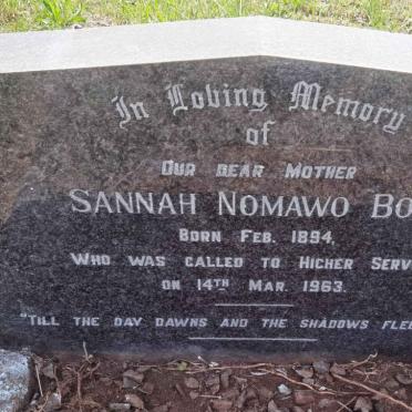 BOTI Sannah Nomawo 1894-1963