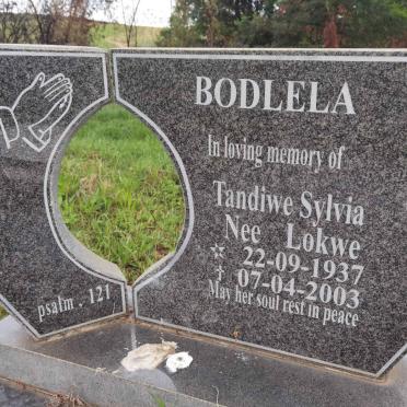 BODLELA Tandiwe Sylvia nee LOKWE 1937-2003