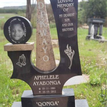 DIKWAYO Aphelele Ayabonga 1991-2012