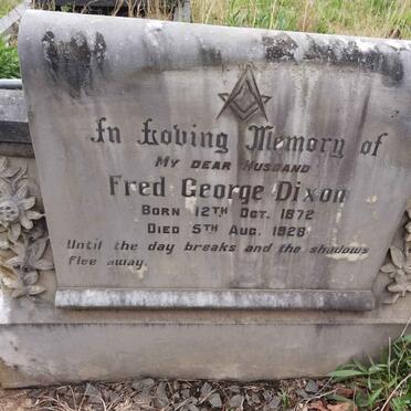 DIXON Fred George 1872-1928