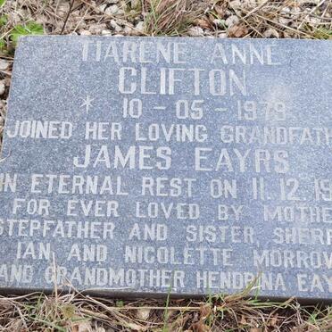 EAYRS James Ignatius 1913-1982 :: CLIFTON Tiarene Anne 1979-1985
