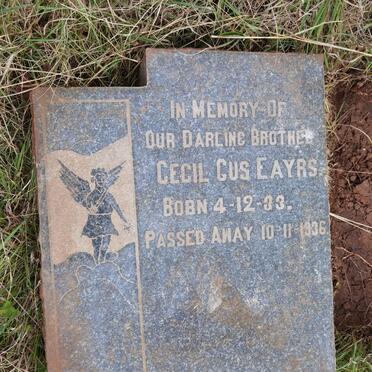 EAYRS Cecil Gus 1933-1936