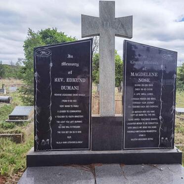 GWILIZA Edmund Dumani 1912-1978 &amp; Magdalena Nose 1918-2008