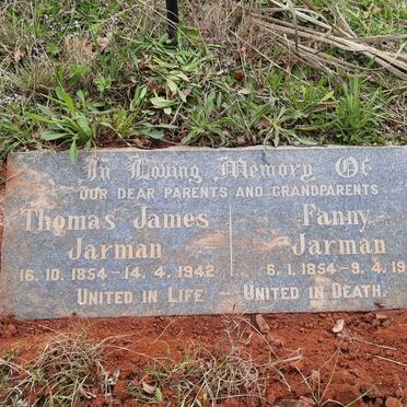 JARMAN Thomas James 1854-1942 &amp; Fanny 1854-1949