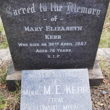 KERR Mary Elizabeth -1957