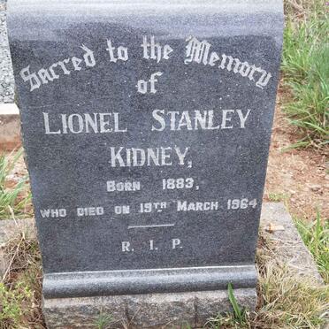 KIDNEY Lionel Stanley 1883-1964