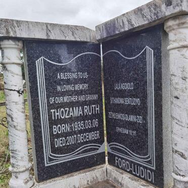 LUDIDI Thozama Ruth, FORD 1935-2007