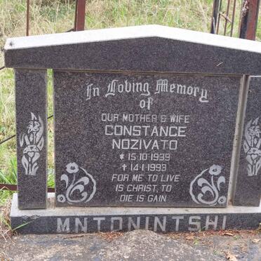 MNTONINTSHI Constance Nozivato 1939-1993