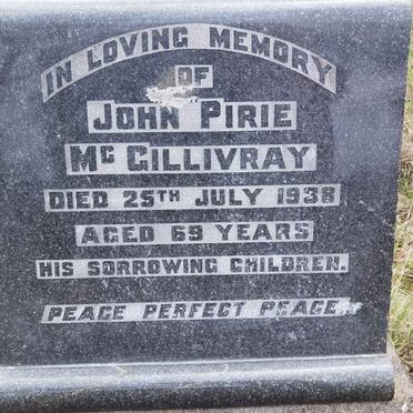 MCGILLIVRAY John Pirie -1938