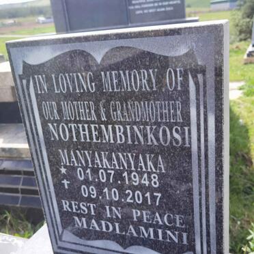 MANYAKANYAKA Nothembinkosi 1948-2017