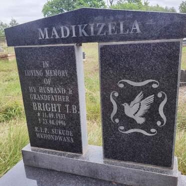 MADIKIZELA Bright T.B. 1933-1996