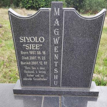 MAGWENTSHU Siyolo 1957-2007