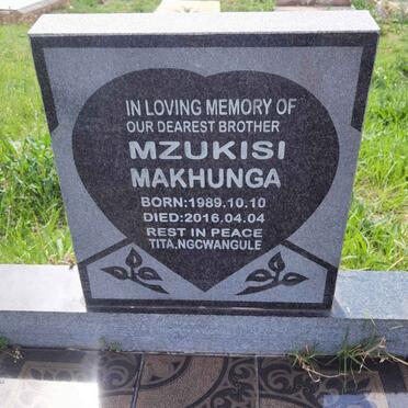 MAKHUNGA Mzukisi 1989-2016