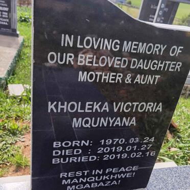 MQUNYANA Kholeka Victoria 1970-2019