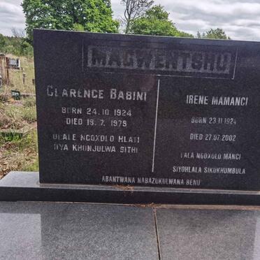 MAGWENTSHU Clarence Babini 1924-1979 &amp; Irene Mamanci 1924-2002