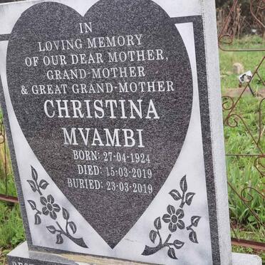 MVAMBI Christina 1924-2019