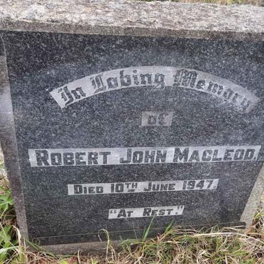 MACLEOD Robert John -1947