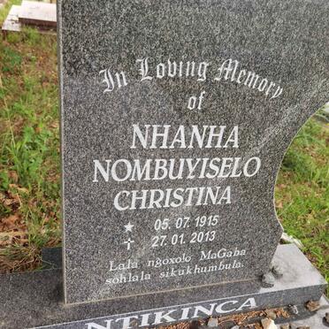 NTIKINCA Nhanha Nombuyiselo Christina 1915-2013