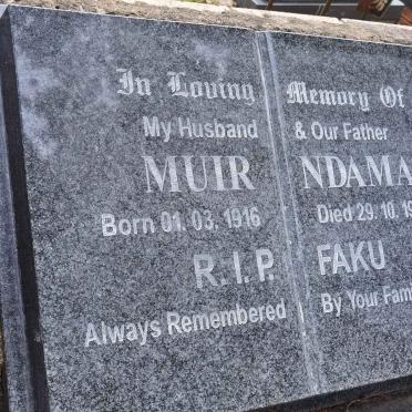 NDAMASE Muir 1916-1983