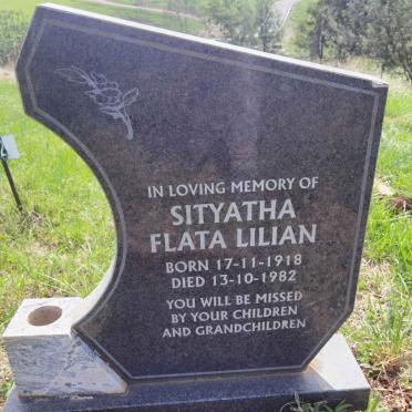 SITYATHA Flata Lilian 1918-1982