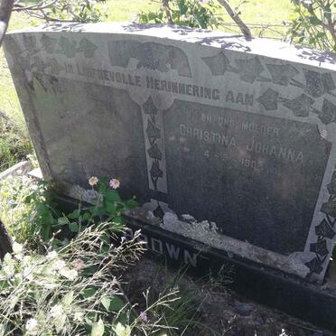 BROWN Alfred Samuel 1899-1970 &amp; Christina Johanna 1904-