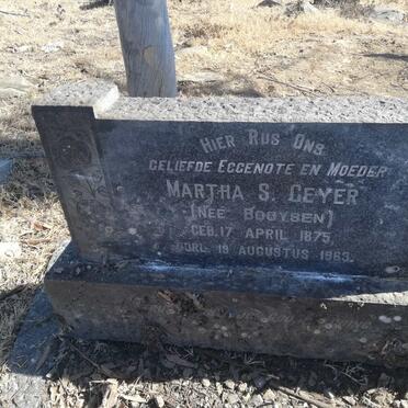GEYER Martha S. nee BOOYSEN 1875-1963