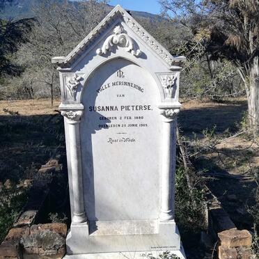 PIETERSE Susanna 1880-1909