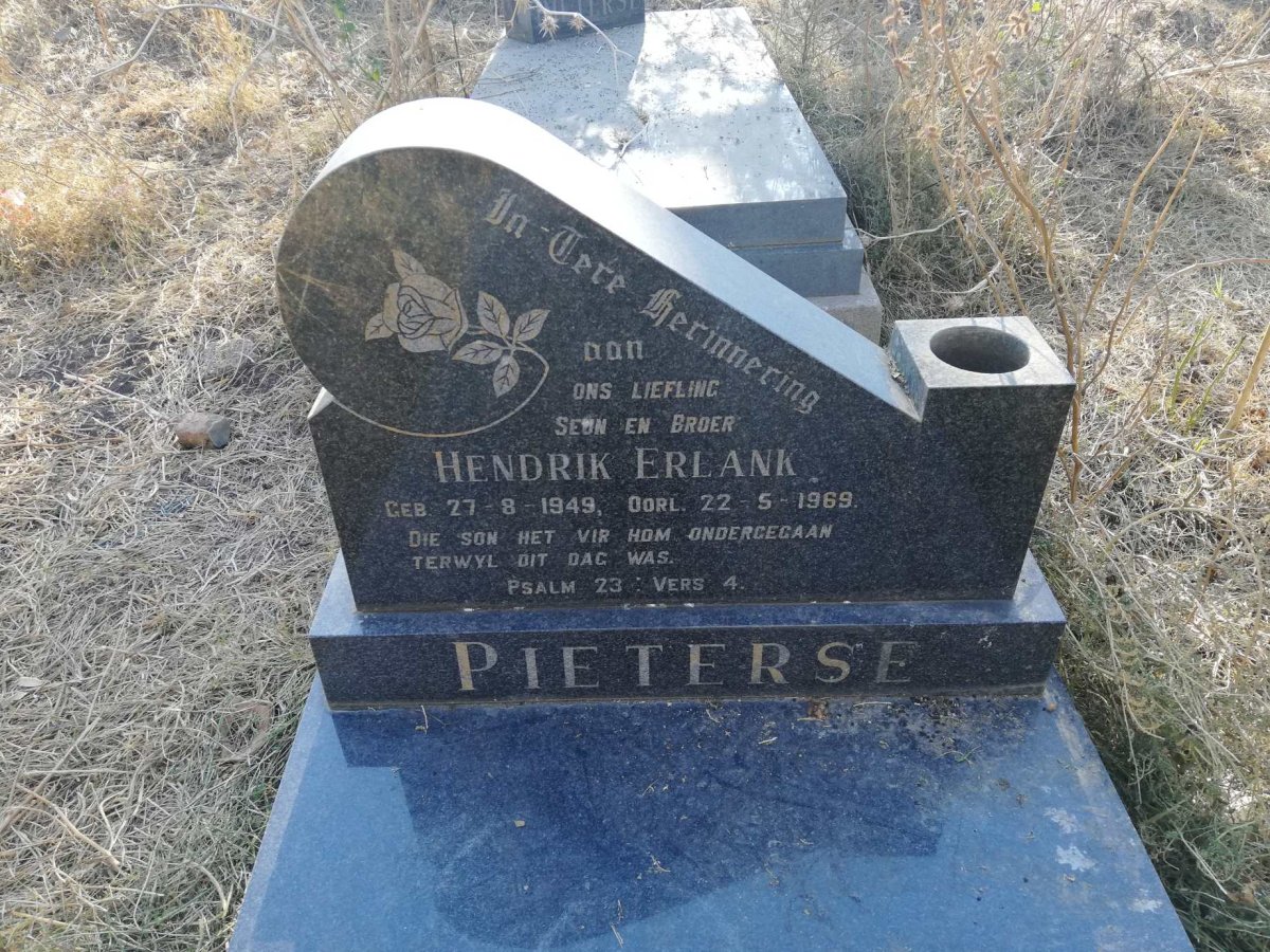 PIETERSE Hendrik Erlank 1949-1969