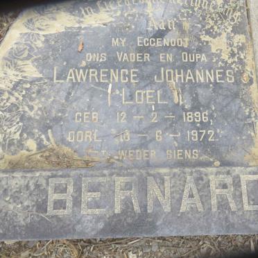 BERNARD Lawrence Johannes 1896-1972