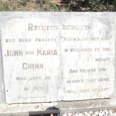 CHINN John -1931 &amp; Maria -1931