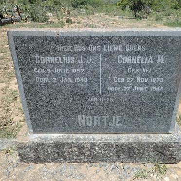 NORTJE Cornelius J.J. 1857-1943 &amp; Cornelia M. NEL 1873-1948