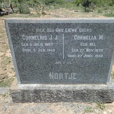 NORTJE Cornelius J.J. 1857-1943 &amp; Cornelia M. NEL 1873-1948